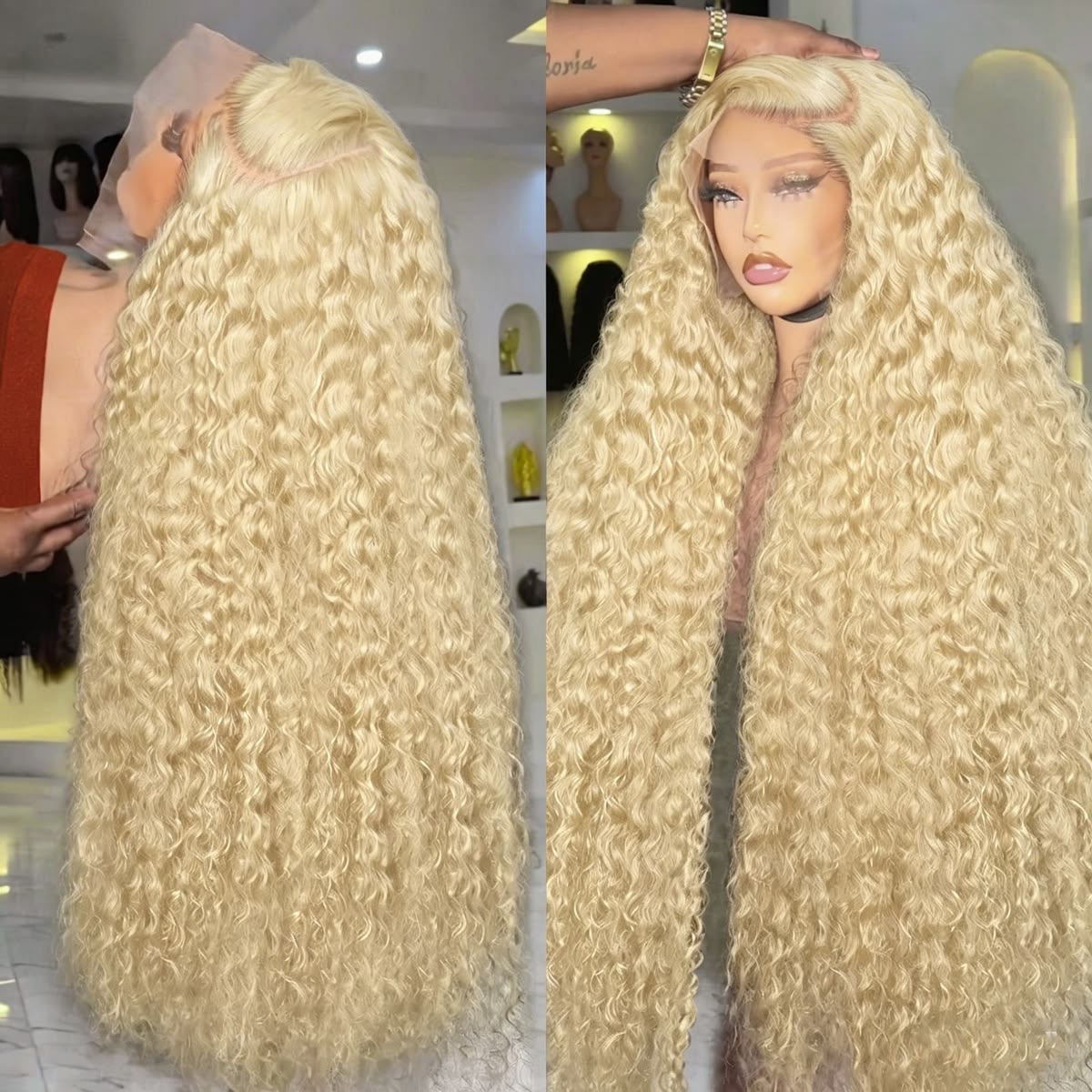 613 Deep Wave Frontal Wig 13x6 - Lace Front Wigs review and price